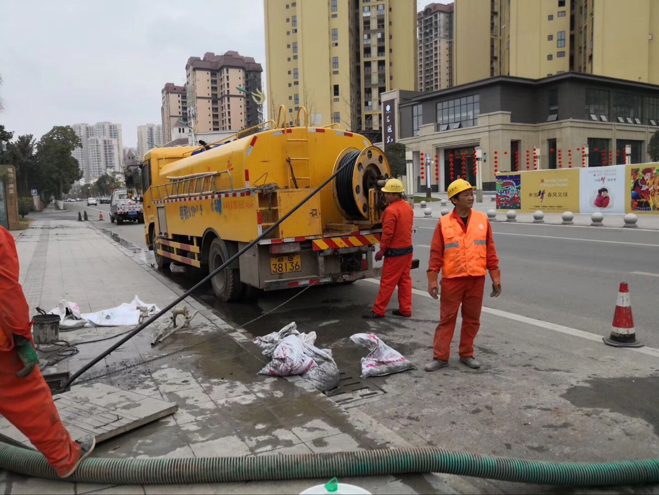 东方排污管道清淤-管道清洗